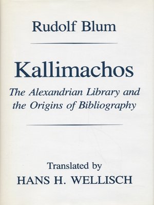 cover image of Kallimachos